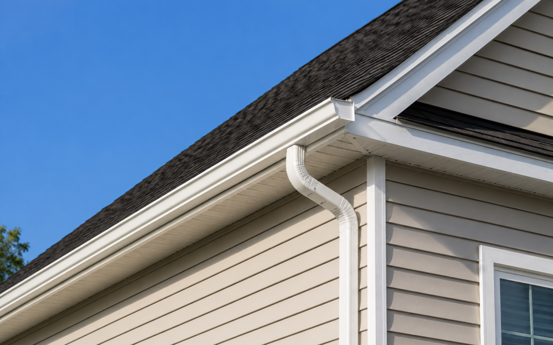 gutter installation Henrico seamless gutter system on residential home